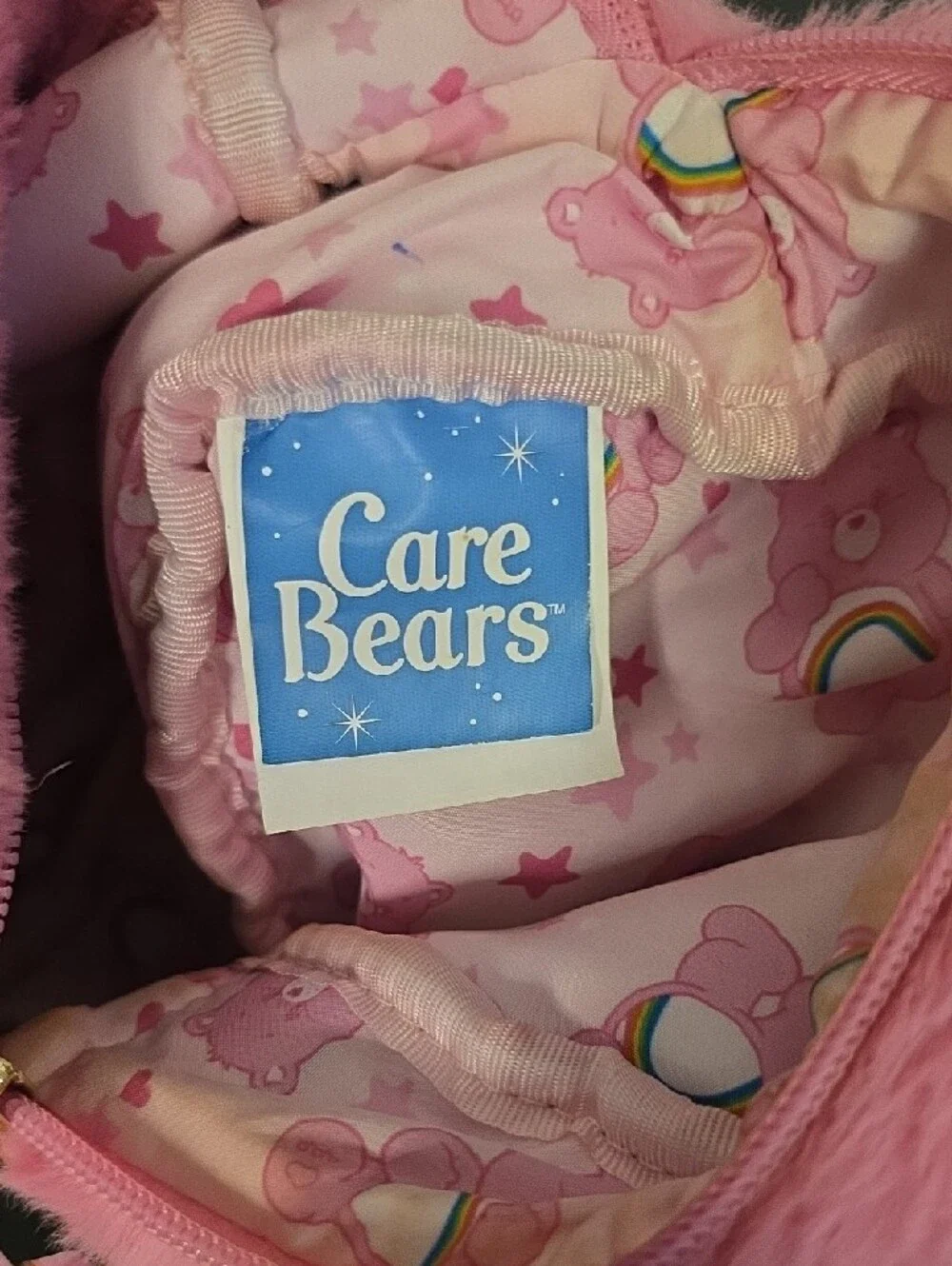 Care Bears Cheer Bear Pink Plush Crossbody Bag
